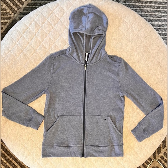 TRAVIS MATTHEW Small Heathered Navy Cloud Fleece Full Zip Hoodie Orig $139 - Picture 7 of 13
